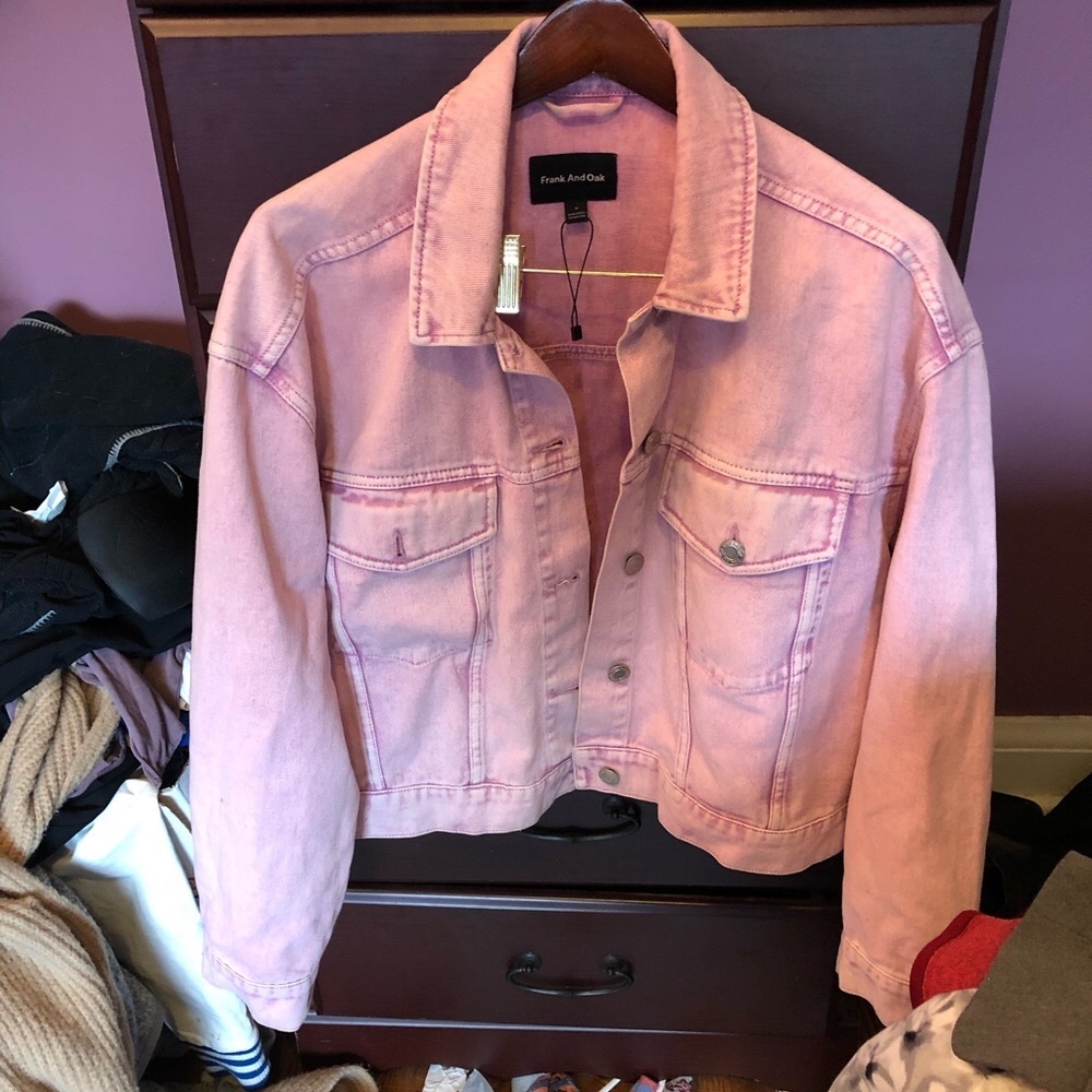SOLD !!! FRANK & OAK PASTEL JEAN JACKET BNWOT - Picture 1 of 9